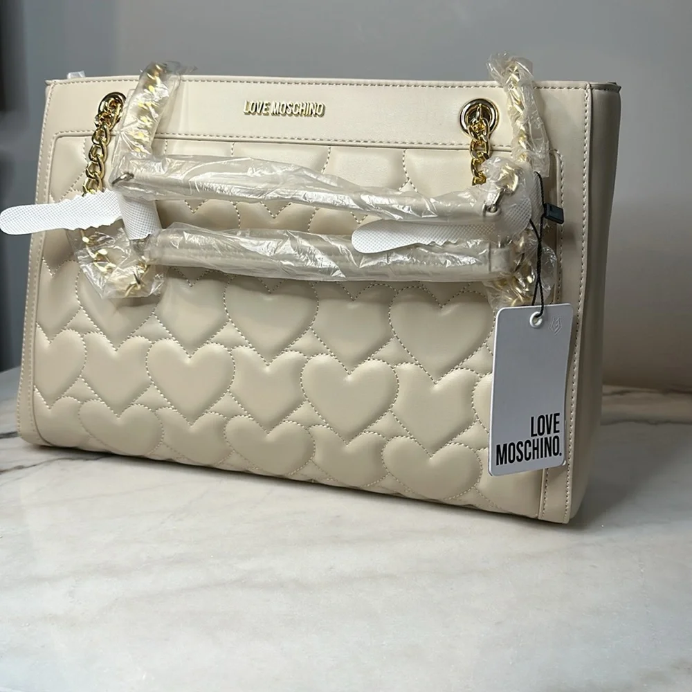 Love Moschino Beige Shoulder Bag - Picture 5 of 10